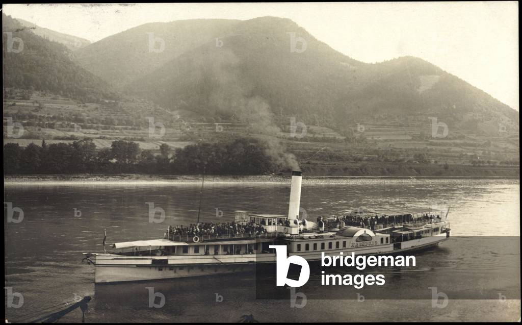 Photo Steam ship Habsburg, Danube, Austria
