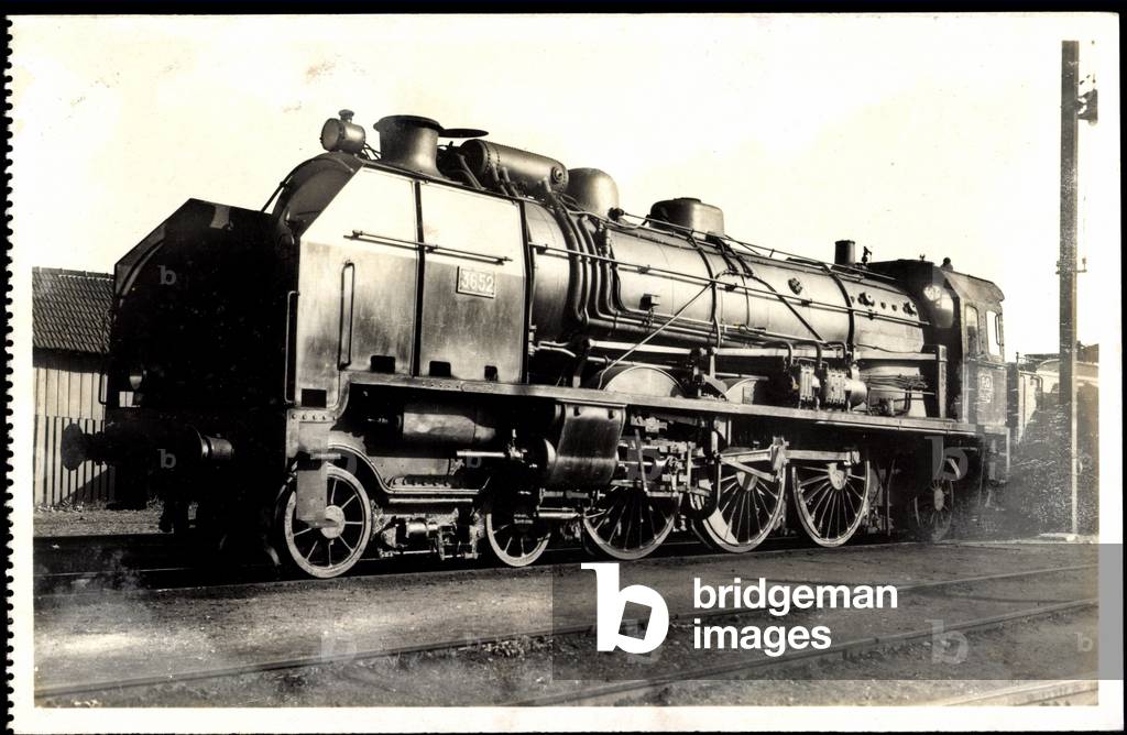 Railway, France, steam locomotive, P.O. Midi, D 50,3652