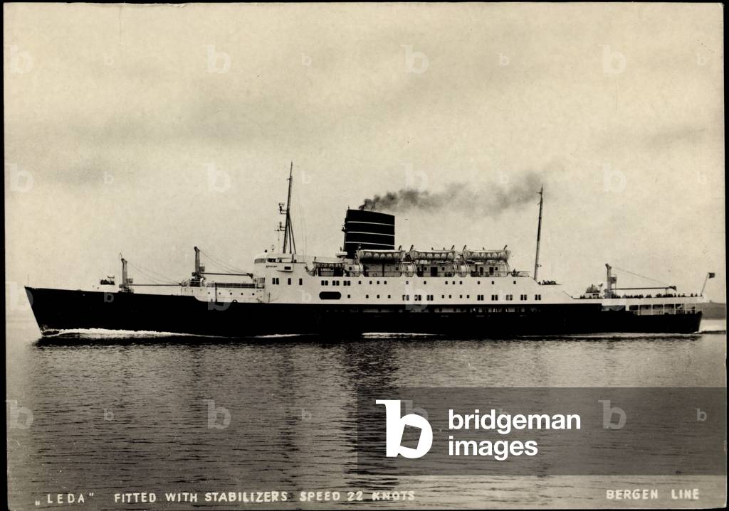 Bergen Line, Leda, Fitted with Stabilizers, Dampfer