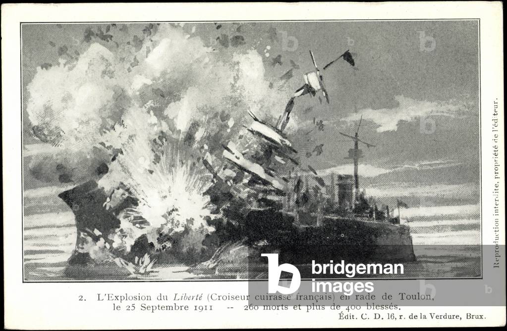 Liberté shot on the high seas, 1911