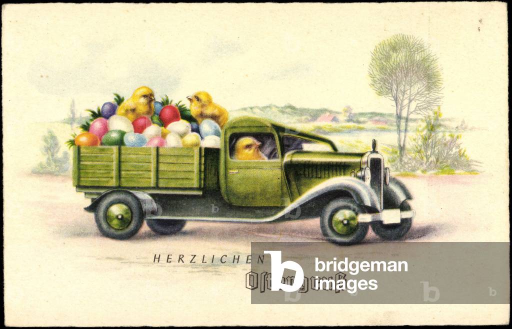 Artist Happy Easter, Chick in the Van