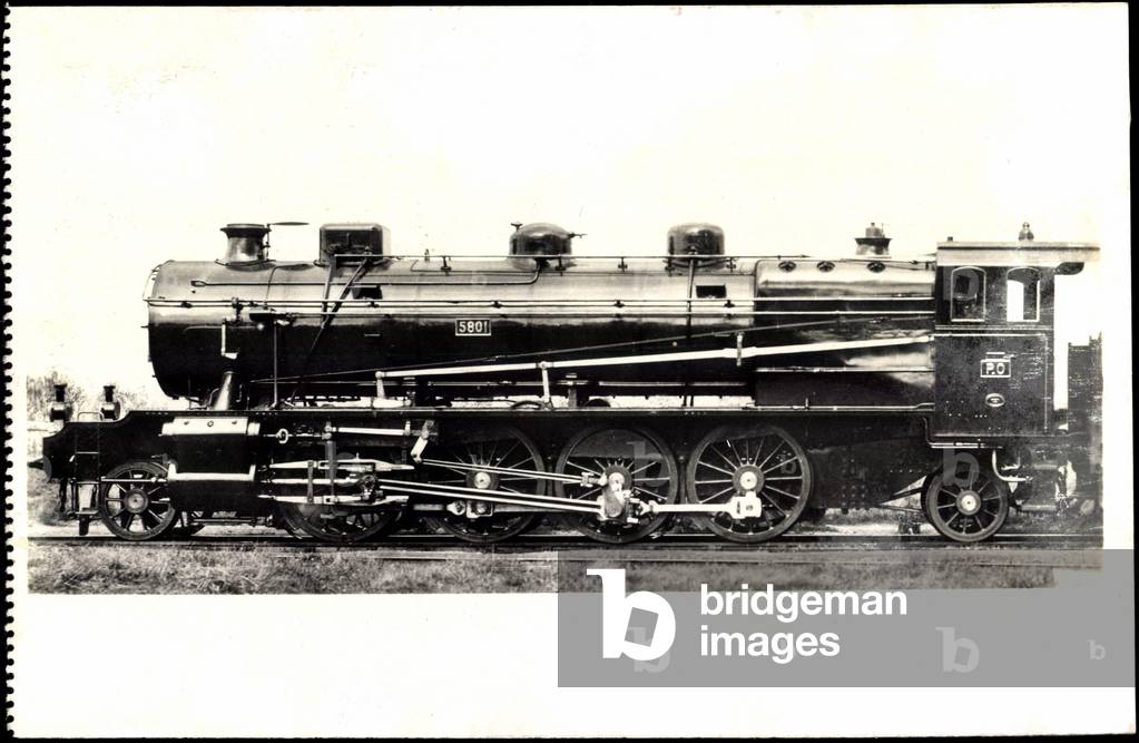 Railway, France, steam locomotive, D 51, Serie 5801