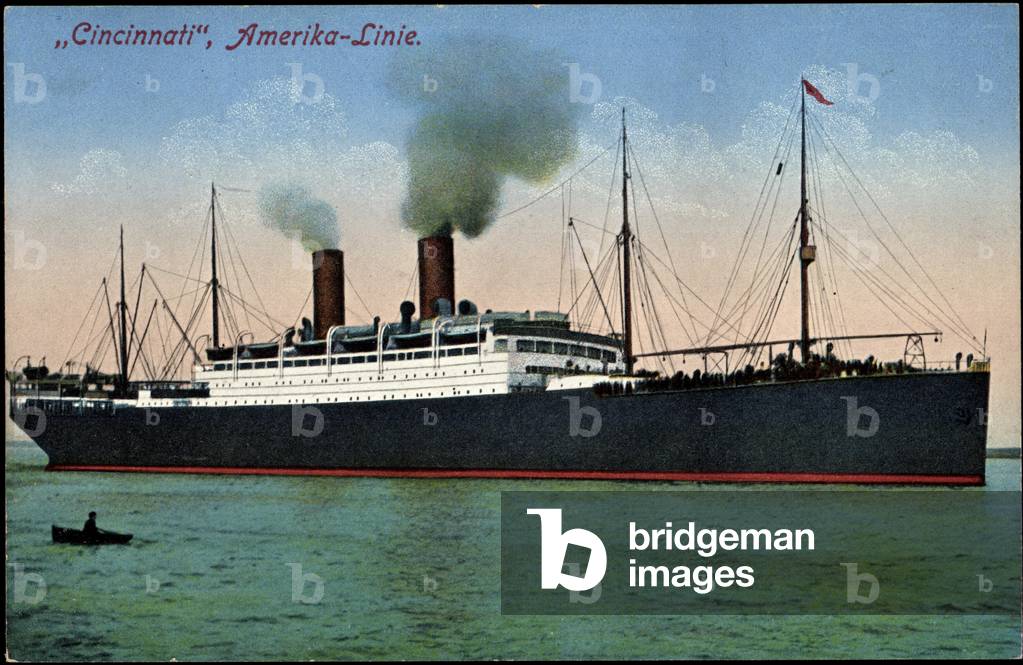HAPAG, steamship Cincinnati, America Line