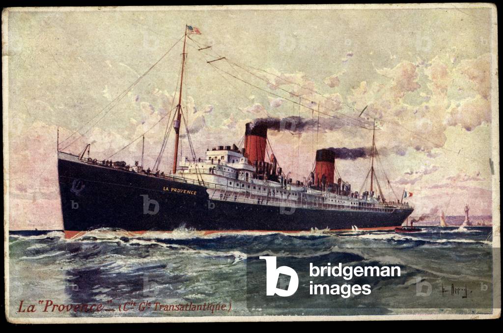Artist French Line CGT, steamer La Provence