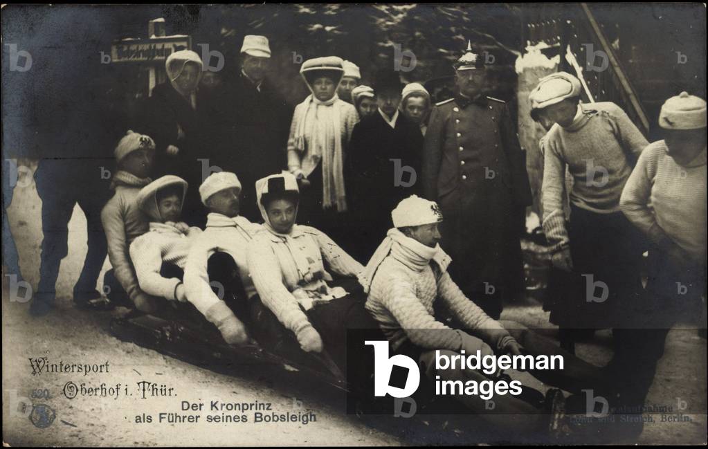 Foto Kronprinz Wilhelm von Preußen, Bobsleigh