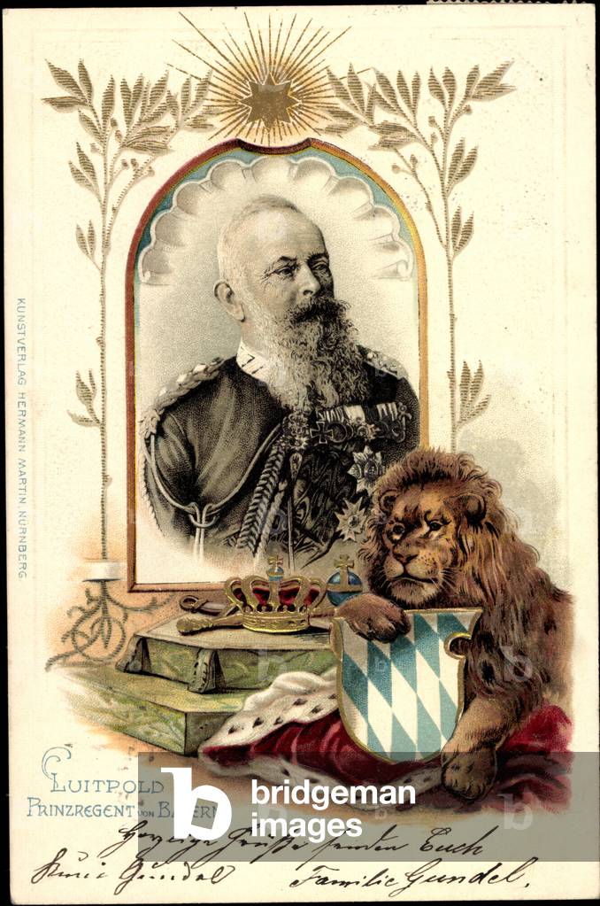 Mount Embossing Litho Prinzregent Luitpold, Bavaria