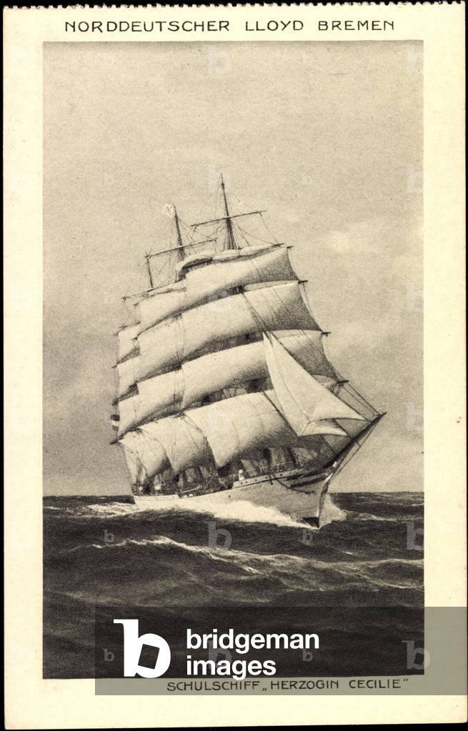 Lloyd Bremen, sailing ship Duchess Cecilie