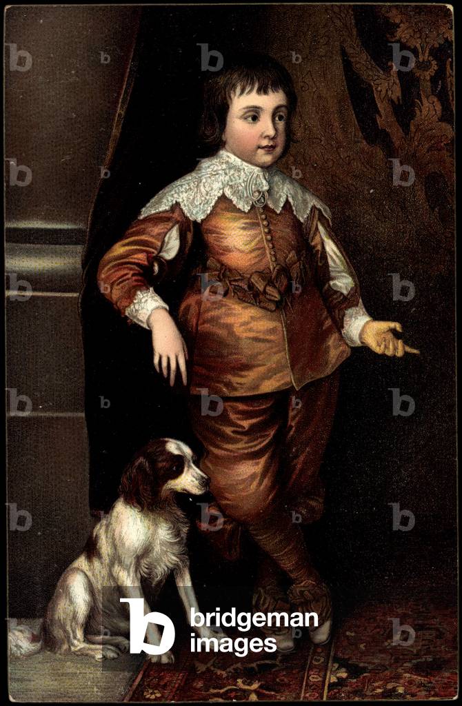 Artist van Dyck, son of Charles I of England, dog