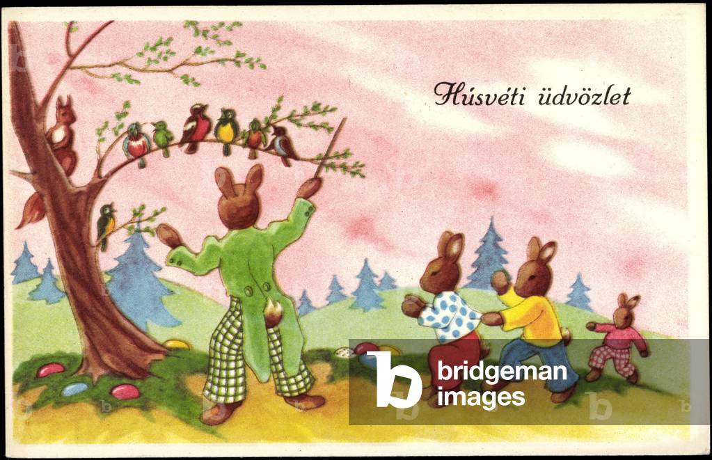 Congratulations Easter, Rabbit as conductor approves