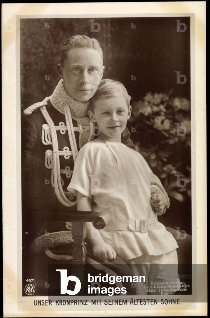 Crown Prince Frederick William of Prussia with son