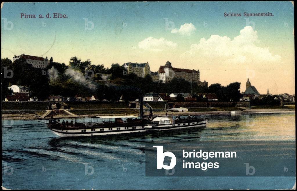 Pirna Elbe, Sonnenstein Castle, Steamer Bastion