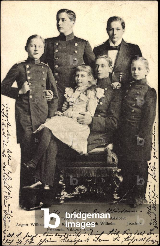 Prussian nobility, children, Eitel Fr., Viktoria Luise