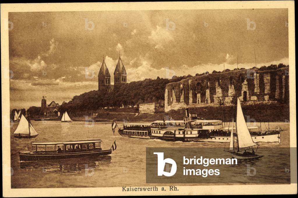 Kaiserswerth Düsseldorf, steamer city Düsseldorf, boats