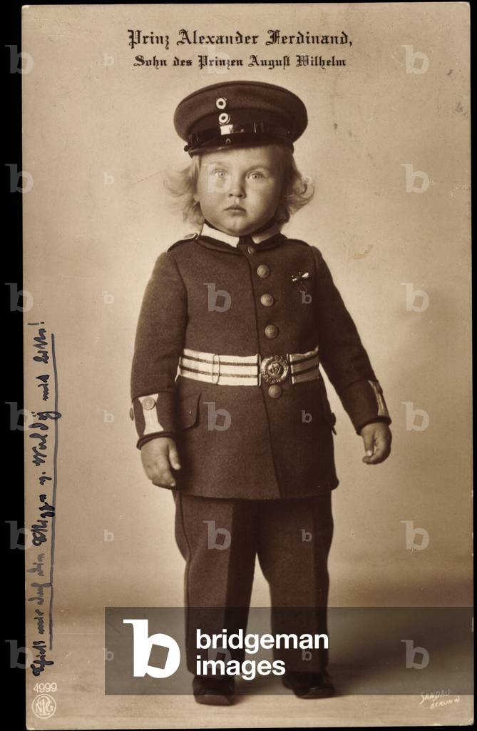 Ak Prince Alexander Ferdinand, son of Prince August Wilhelm, NPG 4999 (b/w photo)