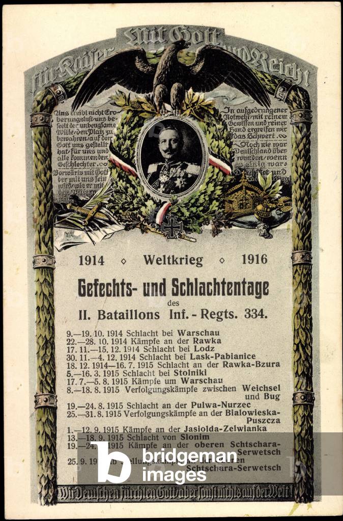 Passepartout Schlachtentage, II. Btl. Inf. Reg. 334