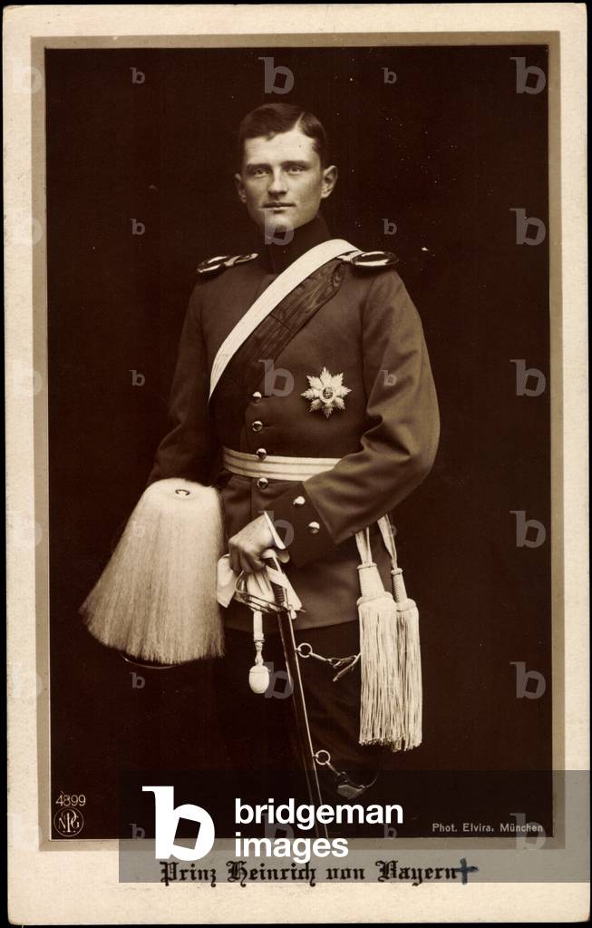 Ak S.K.H. Prince Henry of Bavaria with breast star, NPG 4899 (b/w photo)