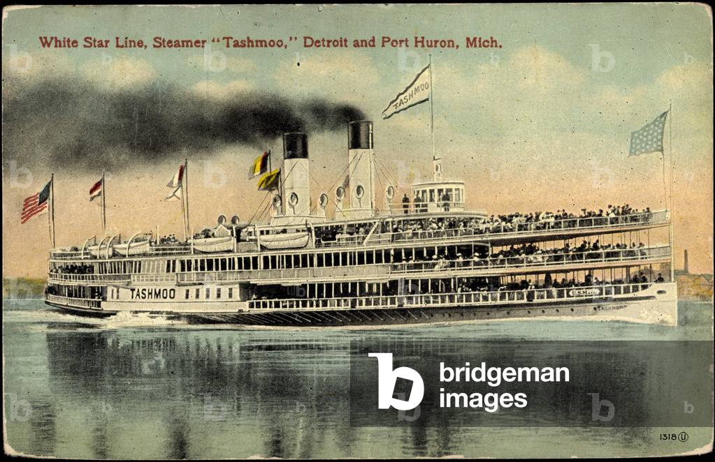 White Star Line, Steamer Tashmoo, Detroit,Port Huron
