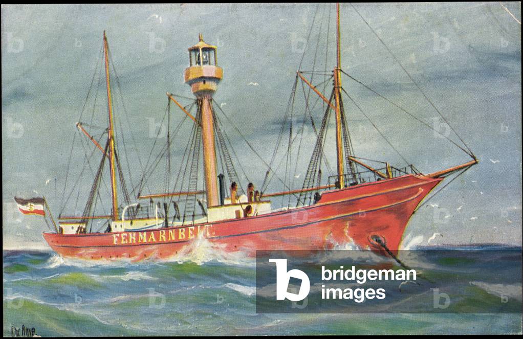 Artist Rave, C., Fehmarnbelt, fire vessel, lighthouse