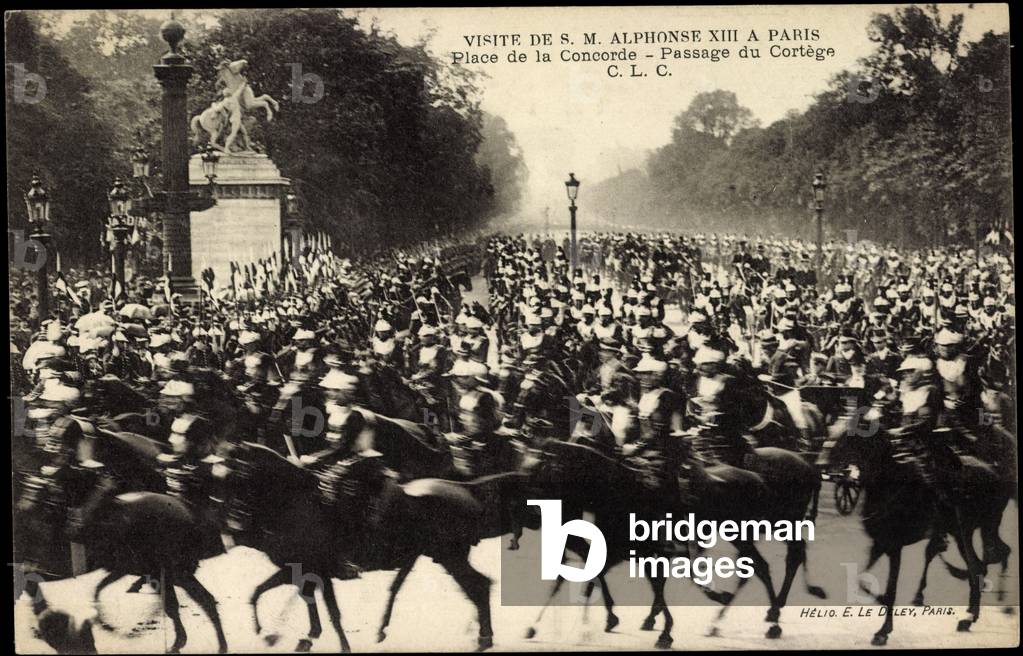 Paris, Visite de S.M Alphonse XIII,Place de Concorde