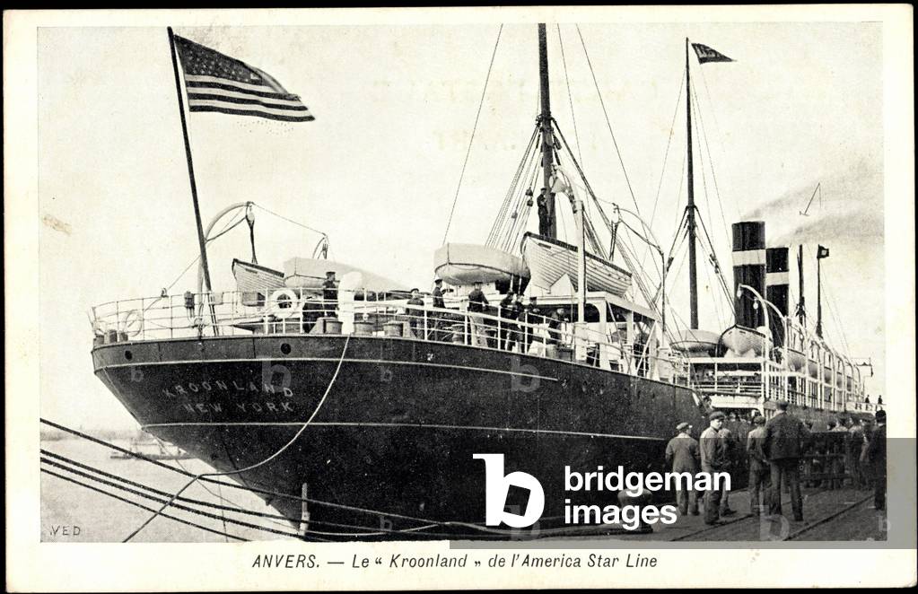 Anvers Flanders, steamer Kroonland of the RSL