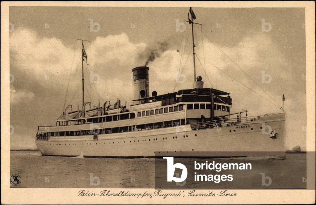 Shipping company Braeunlich Szczecin, Rügen Dampfer Rugard