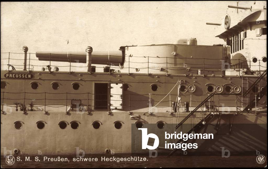 S.M.S. Prussia, heavy rear guns