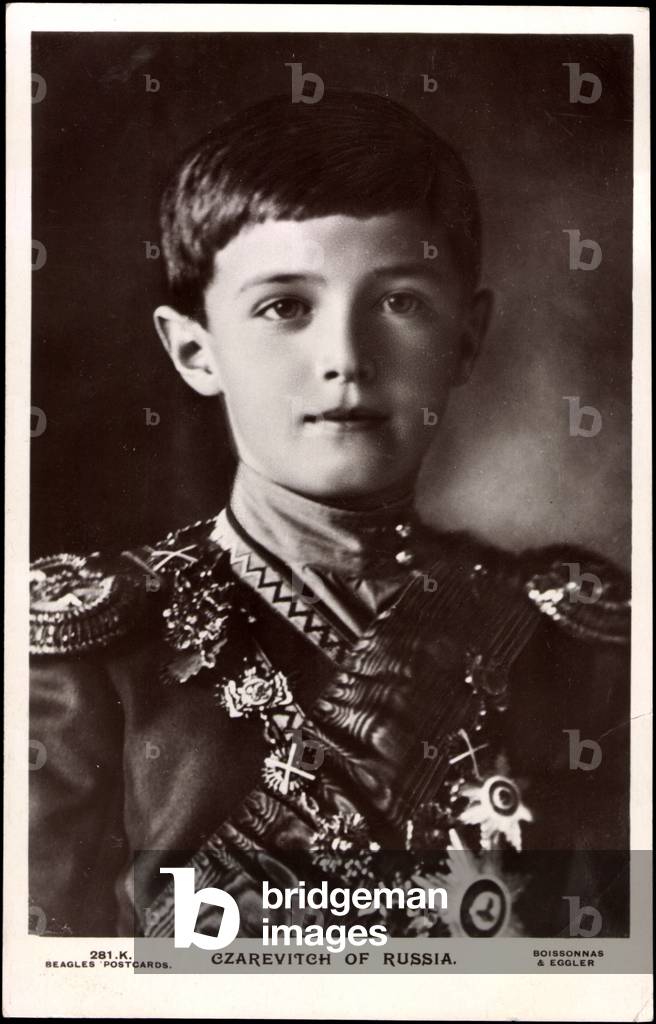 Tsar Alexei Romanov of Russia in uniform