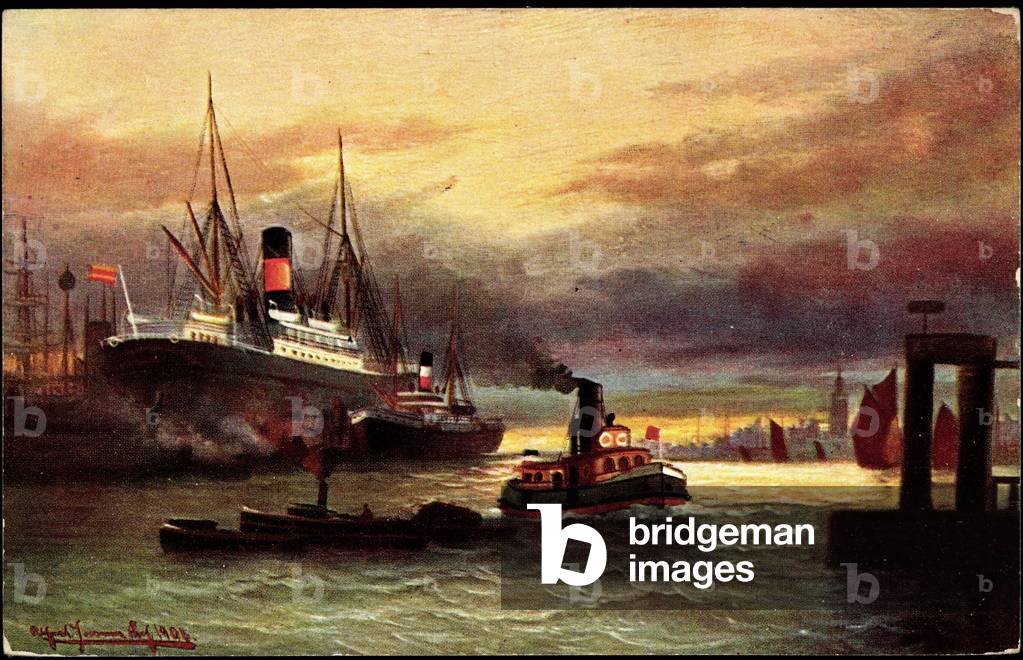 Artist Morning Mood in the Harbour, TSN Series 705