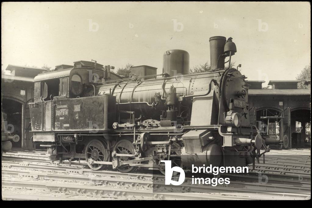 Photo German freight locomotive No. 89 7516 Prussia