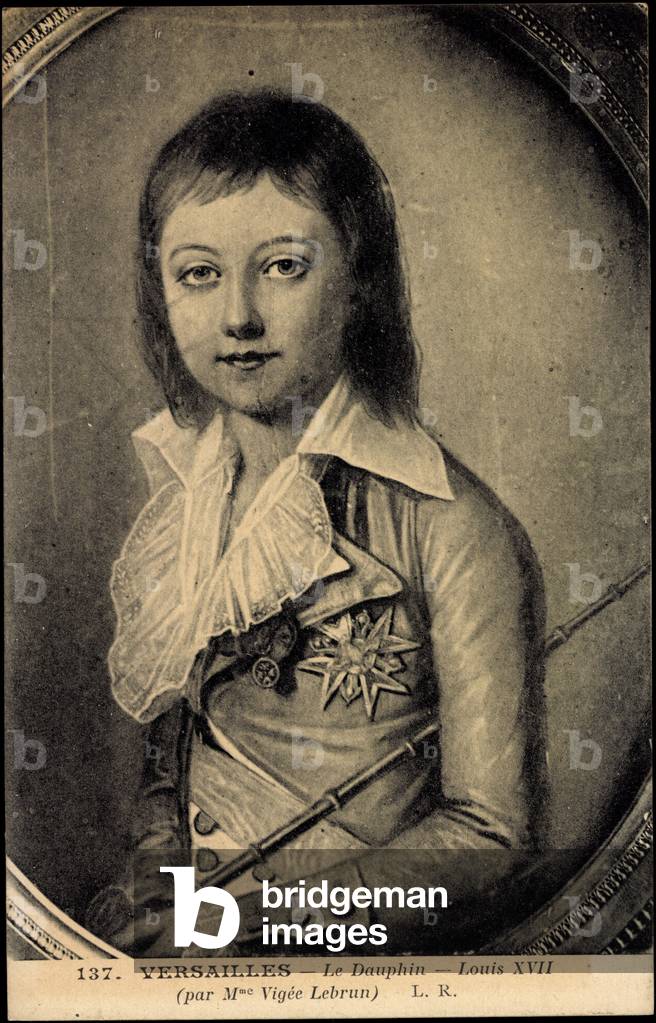 Artist Portrait du Roi Francais Louis XVII, Dauphin
