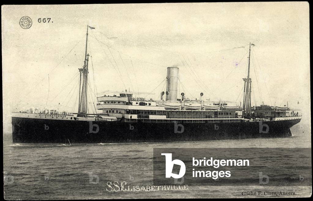 Belgian Line, S.S. Elisabethville, steamship