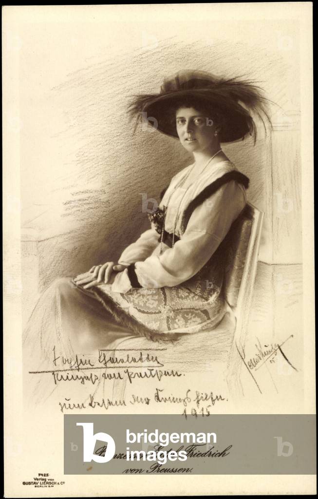 Princess Eitel Friedrich, Seat Portrait, Liersch 7425