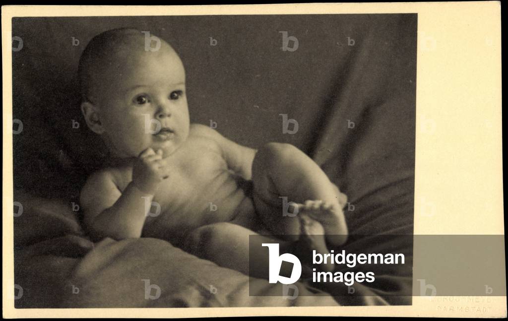 Photo Ak Prince Ludwig Andreas of Hesse Darmstadt, Toddler (b/w photo)