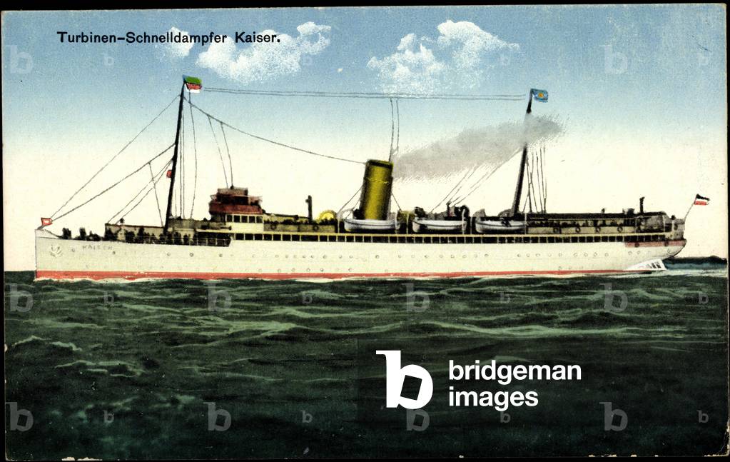 HAPAG, Sea Bathing Service, Turbines Rapid Steamer Kaiser