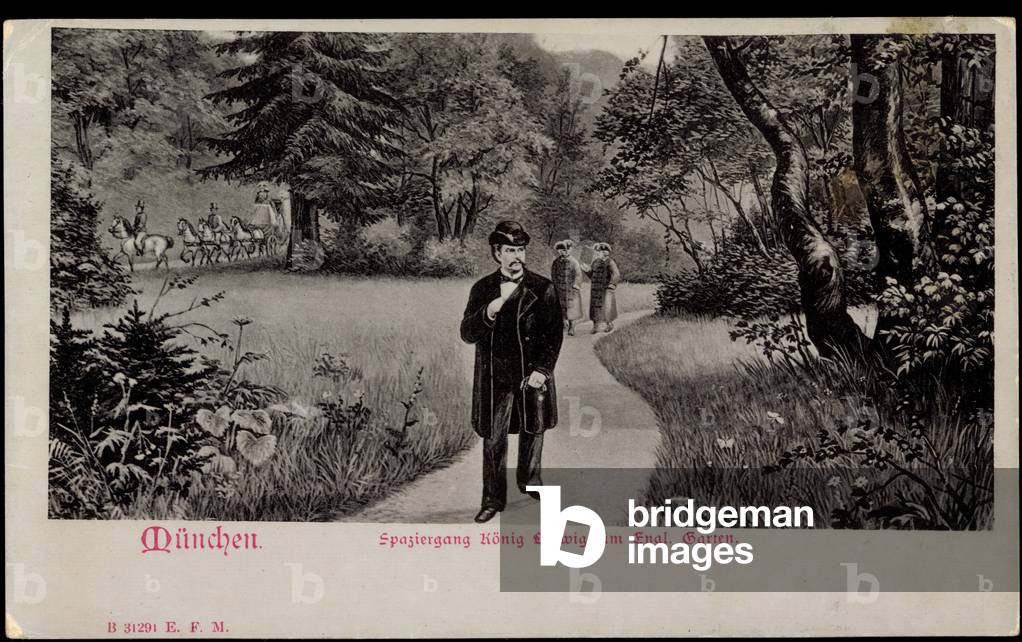 Artist Munich, Walk King Ludwig, Garden