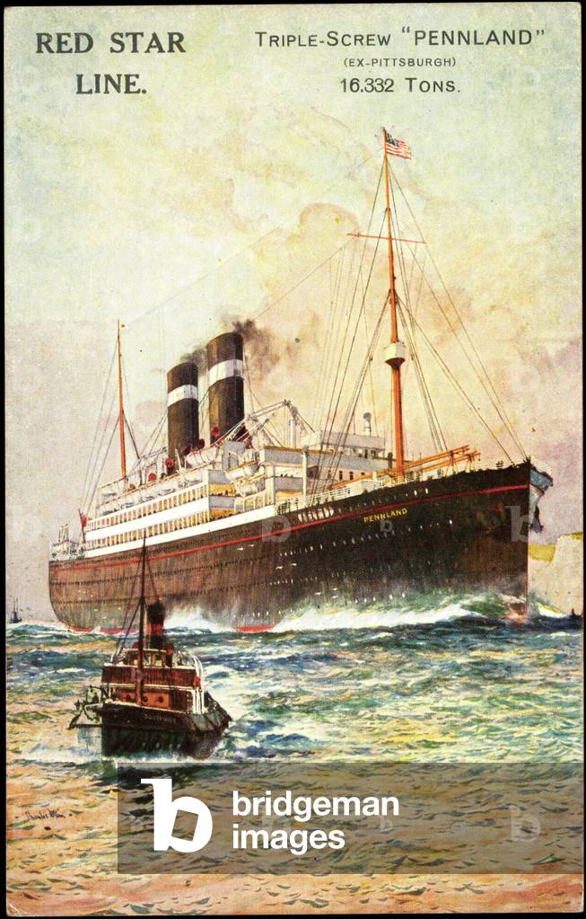 Artist Red Star Line, Steamship Pennland