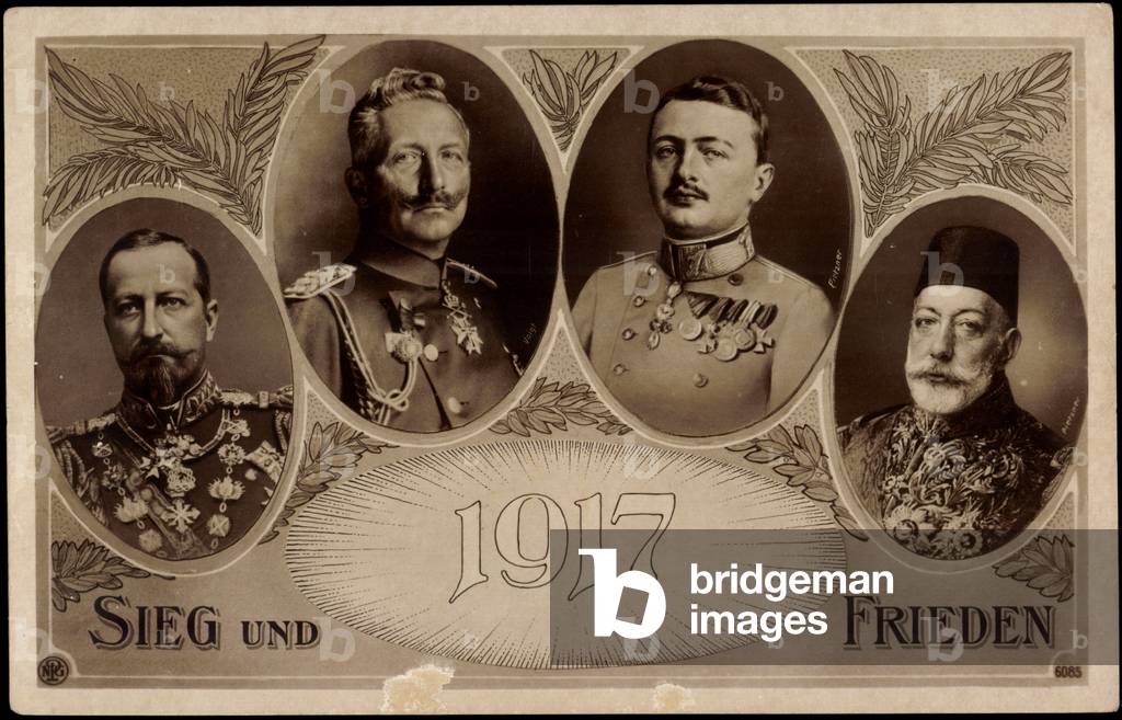 Kaiser Wilhelm, Sultan Ghazi Mohamed V, Karl I.
