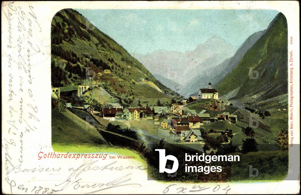 Wassen Canton Uri, Gotthardexpresszug, village
