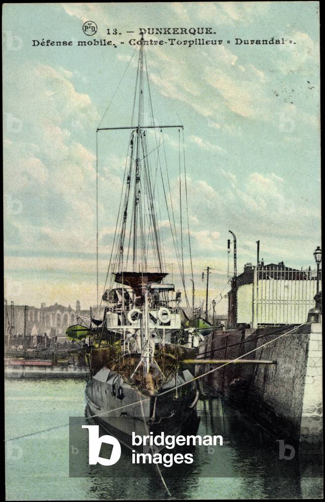 Warship Dunkerque at the quay