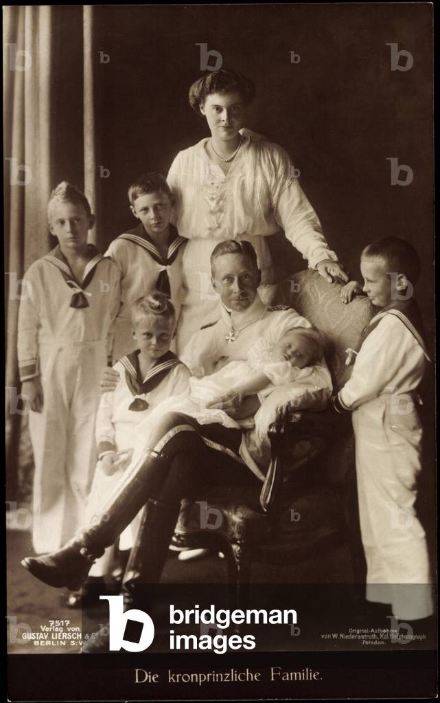 Crown Princess Family, Cecilie, Wilhelm, Liersch 7517