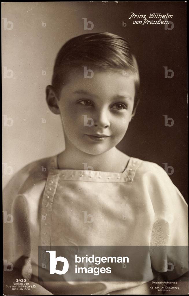 Ak Junger Prinz Wilhelm von Prussia, Liersch 3433 (b/w photo)