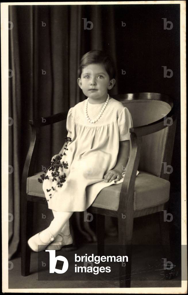 Ak Princess Marie Luise of Bulgaria, seat portrait (b/w photo)
