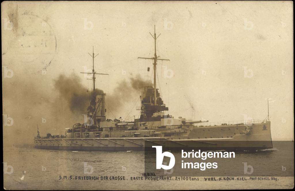 Warship Frederick the Great, first test drive