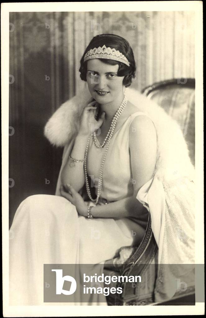 Ak Princess Marie Alix of Saxony, wife of Franz Josef von Sigmarinen (b/w photo)