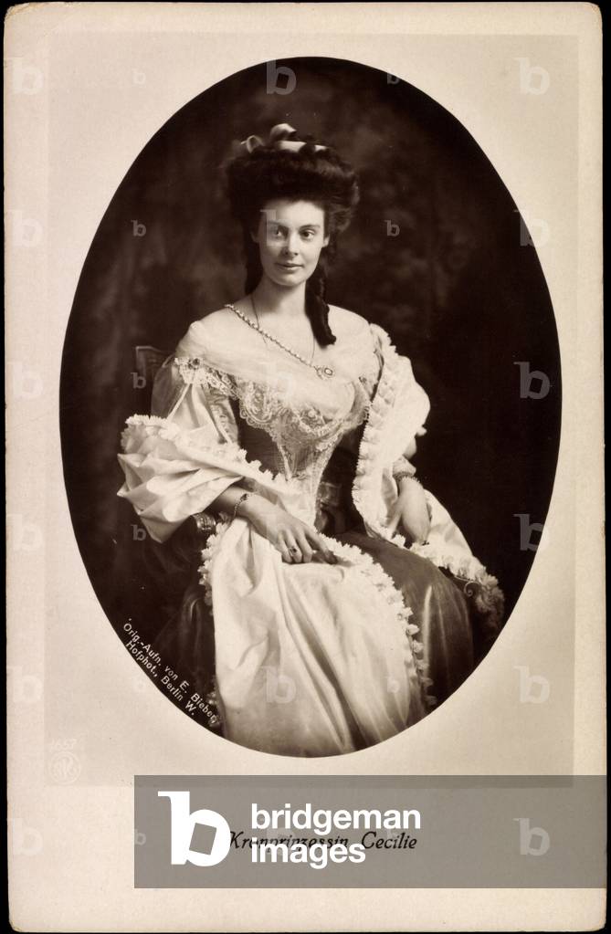 Crown Princess Cecilie of Prussia in dress, NPG