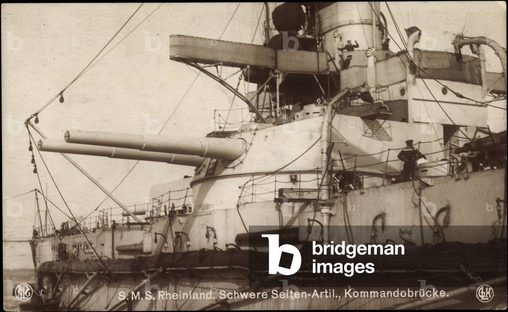 S.M.S. Rheinland, heavy sides Artil.Kommandobrücke
