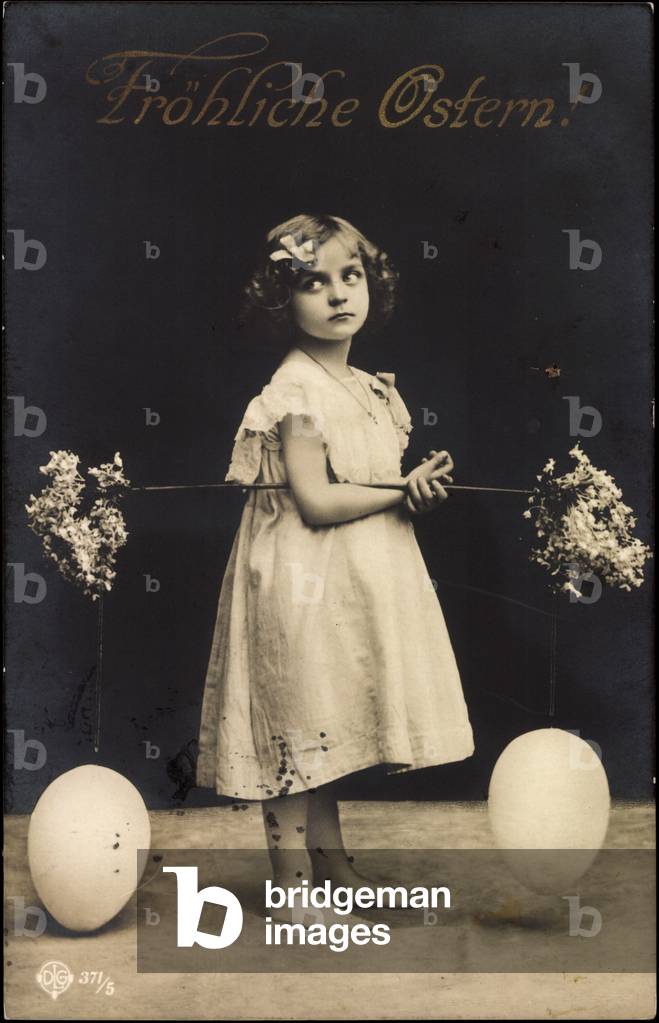 Easter greetings card (litho)