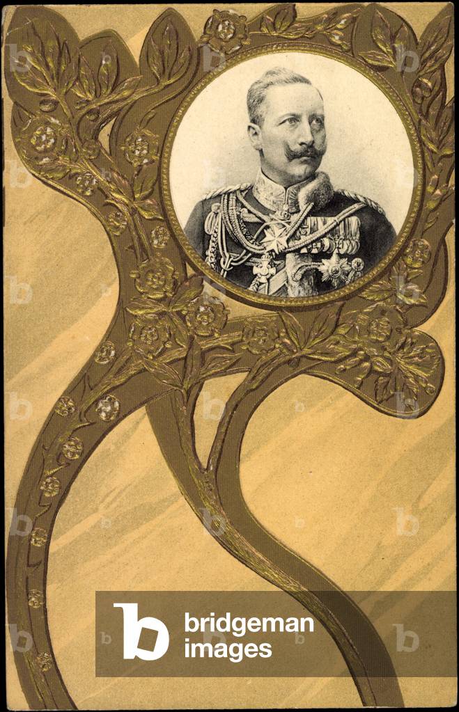 Embossed Hohenzollern, Kaiser Wilhelm II, Portrait