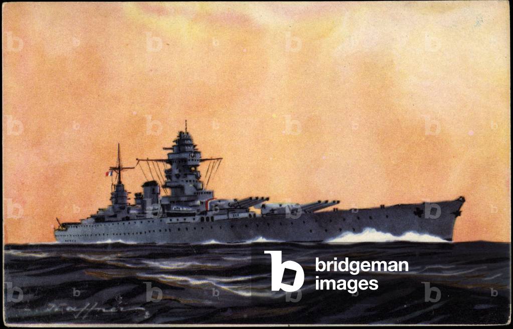 Artist Haffner, L., Curiassé Dunkerque, Warship