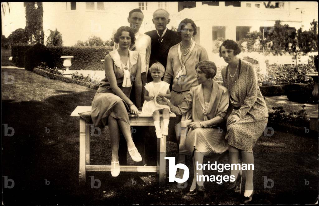 Ak Princesses Astrid, Josephine Charlotte, Margareta, Ingeborg, Martha (b/w photo)